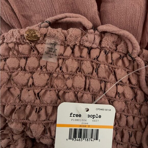 NEW Free People Adella Slip Dress Rose Lace Floral Spaghetti Strap V-Neck Small - Picture 5 of 5